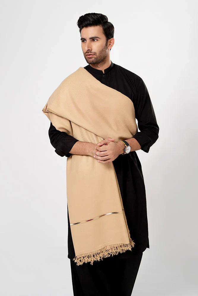 J. Men's Winter Wool Shawl - Skin