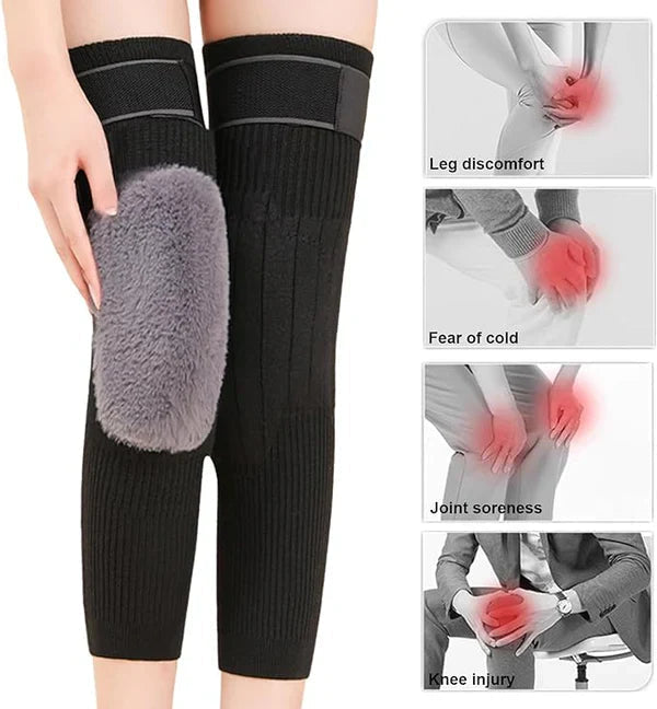 2pcs Thick Warm Wool Kneepad for Women Men Old People