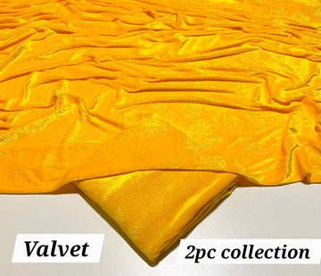 KOREAN VELVET 2PC KV-17 ( Yellow )
